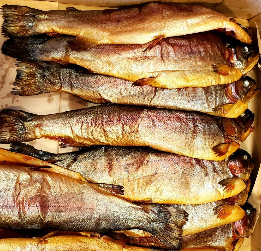 Trout, Cold smoked fish, Natural wood without liquid smoke