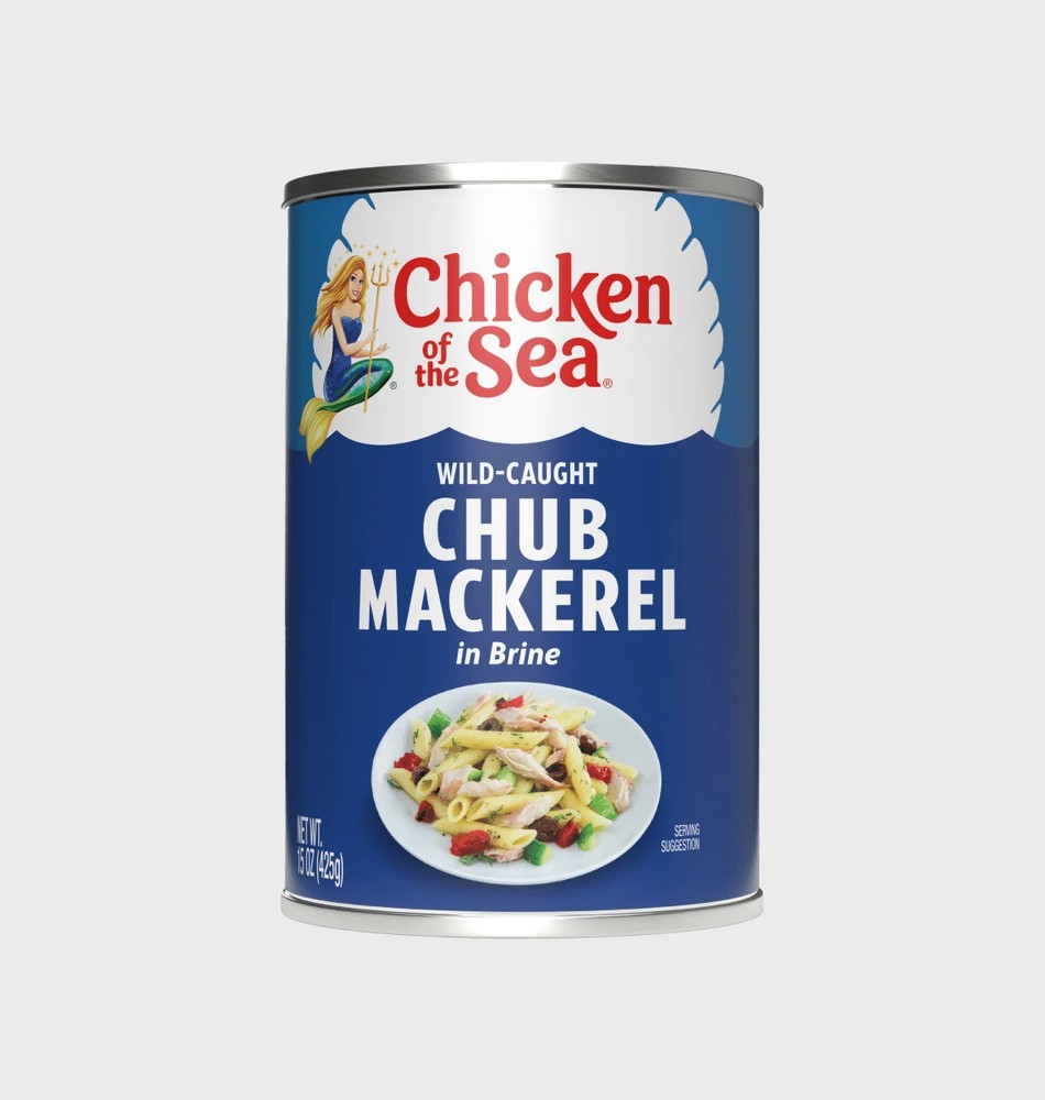 Chicken of the Sea Wild Caught Chub Mackerel in Brine | 15 oz (6 Pack) | 2028