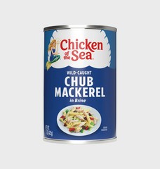 Chicken of the Sea Wild Caught Chub Mackerel in Brine | 15 oz (6 Pack) | 2028
