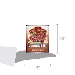 Free Shipping Keystone All Natural Ground Beef, 28 oz Can 3 cans