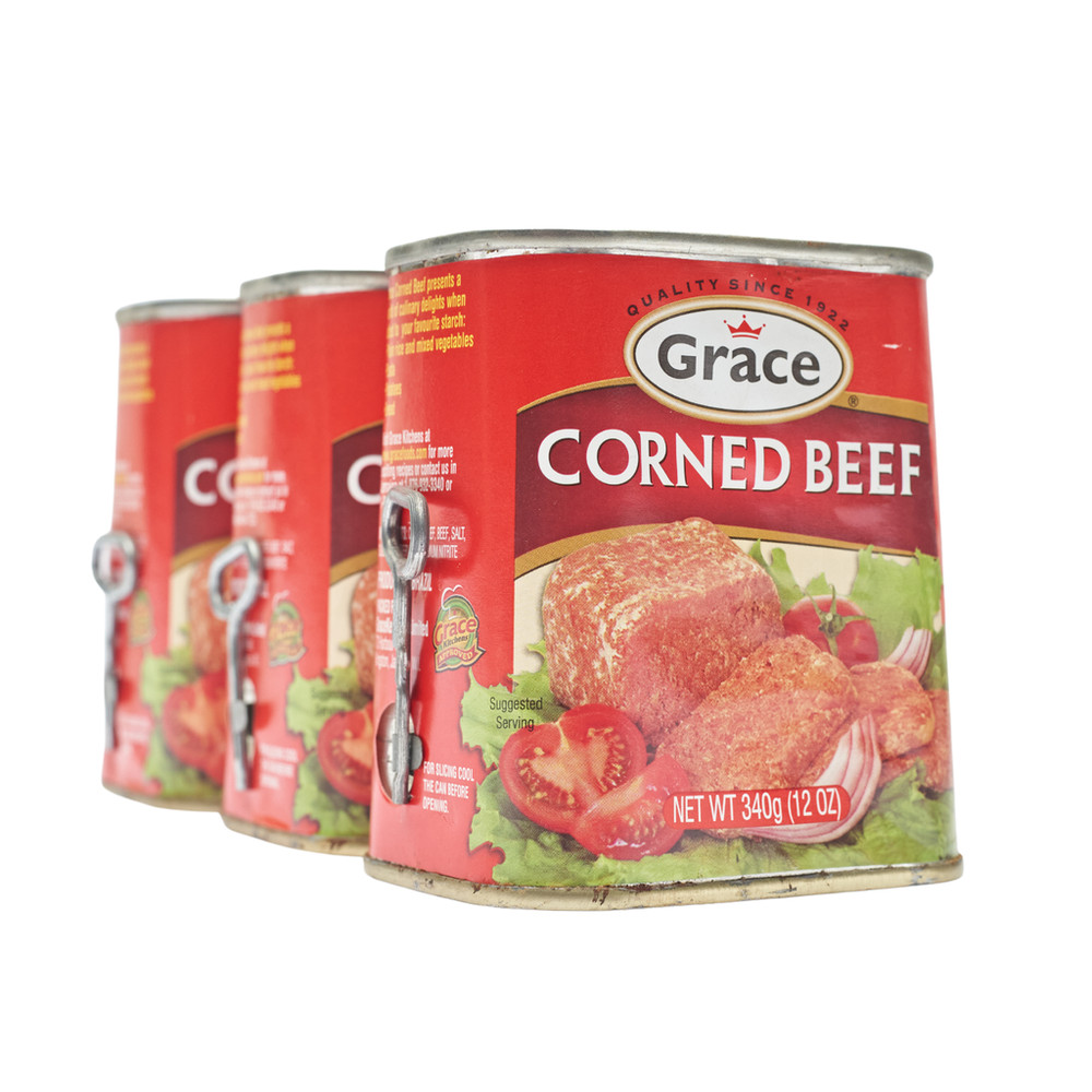Grace corned beef 340g (12oz per tin) – 3 packs/units