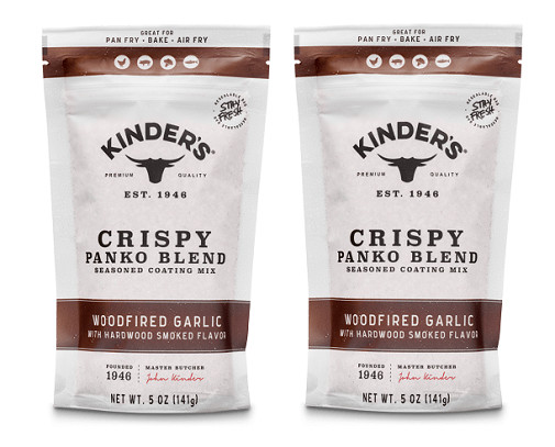 Kinder’s Crispy Panko Blend Woodfired Garlic 2 Pack