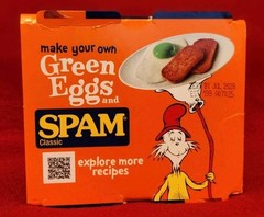 Green Eggs And Ham SPAM GREEN EGGS SPAM LIMITED EDITION (Two 12oz Cans) (7/2028)