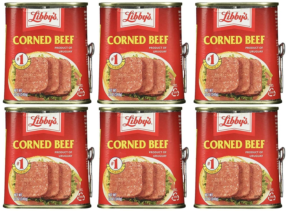 Libby’s Corned Beef 12 oz ( Pack of 6 ) ~ Exp 3/14/2027