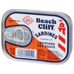 Wild Caught Sardines in Louisiana Hot Sauce, 3.75 Oz Can (Pack of 12) – 11Gprote