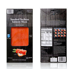 Smoked Salmon Sockeye – Naturally Wild Caught in the Pacific Ocean, Pre-Sliced
