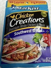 NEW (4) StarKist Chicken Creations BOLD Buffalo Style + Variety 2.6 oz Pouch