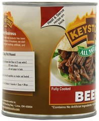 6 CANS 28oz Each (168oz) Keystone ALL NATURAL BEEF Best by 2027 PREPPER PANTRY
