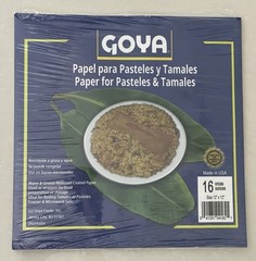 Goya Papel Para Pasteles Y Tamales 16 Oz Con Hilo Para Amarrar Tamales