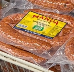 Manda Green Onion Smoked Sausage 32 Oz (2 Pack)