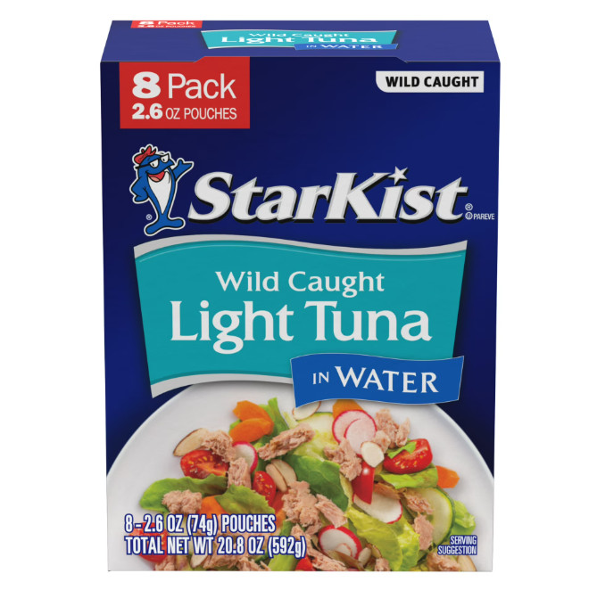 StarKist Chunk Light Tuna in Water – 2.6 oz Pouch (8-Pack)