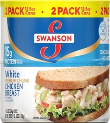 Swanson White Chunk Chicken Breast, 12.5 Oz Can, 2 Count