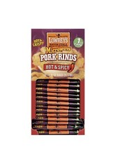Lowrey’s Microwave Pork Rinds Bacon Curls ( Hot and Spicy ) 1.75 oz, – 18 Count