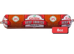 Cacique Beef Chorizo Pantry Meat 8 oz Packaged Beef Chorizo