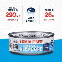 5 oz cans,(Pack of 4) Bumble Bee Chunk White Albacore Tuna in Water