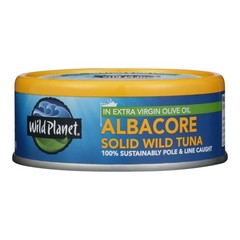 (12 Pack) Wild Planet Albacore Tuna Olive Oil 5oz Can