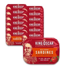 Sardines in Zesty Tomato Sauce, 3.75 Ounce Cans Pack of 12, Wild Caught Canne…