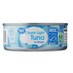(24 Cans) Great Value Chunk Light Tuna in Water – 6 Packs of 4 – 5 oz Cans – NEW