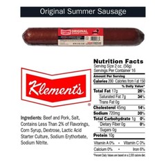 Wisconsin Hardwood Smoked Summer Sausage – 2 Pounds, Gluten-Free Delight