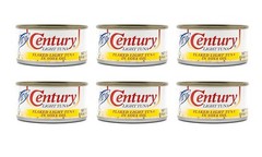 Century Filipino Flaked Light Tuna in Soya Oil (6 Pack, Total of 38.4oz)