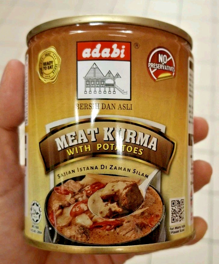 6 x Adabi Meat Kurma with Potatoes 280g – Malaysian Ready to Eat Halal Curry