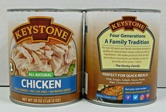 (8 Cans) Keystone Chicken **ALL NATURAL – NO PRESERVATIVES – FULLY COOKED** 28oz