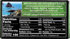 Natural Smoked Oysters in Pure Olive Oil, 3 Ounce