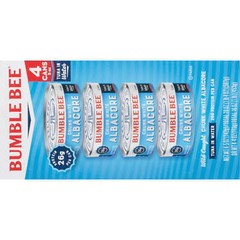 5 oz cans,(Pack of 4) Bumble Bee Chunk White Albacore Tuna in Water
