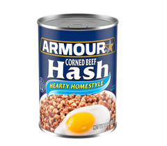 (12 pack) Armour Corned Beef Hash, 16g Protein Per Serving, 14 oz Can