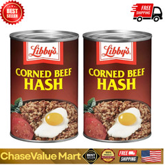 (2 pack) Libby’s Corned Beef Hash, 37g Protein Per Serving, Canned Food, 15 oz.