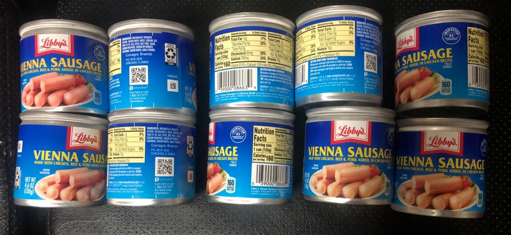 Libby’s Vienna Sausage 4.6 Oz 10 cans Exp. varying months in 2026
