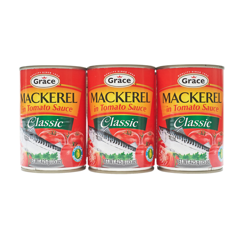 Grace Classic Jack Mackerel in Tomato Sauce with Omega 6 Units / 425 g / 15 oz