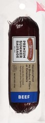 Ready-to-Eat Gluten Free Beef Summer Sausage, 8 Ounce – Hardwood Smoked Delight