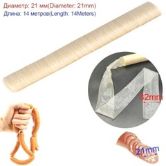 Sausage Packaging Tools 14m*21/26/30mm Casing Sausage Salami Hot Dog Inedible