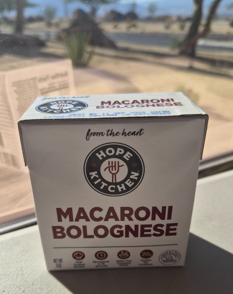 HOPE KITCHEN Macaroni Bolognese from the heart entree protein 9 oz