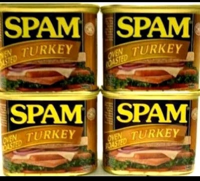 4 SPAM Turkey 12 oz. Can Cans Meat Food Ham Pork Tasty Fresh EXP 2028
