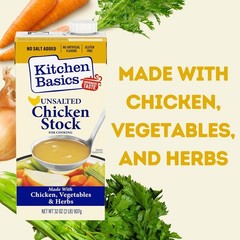Unsalted Chicken Stock – 32oz Carton, Pack of 12