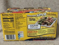 3 Hormel Spam 25% Less Reduced Sodium Ham 12 Oz Each Can Total 3