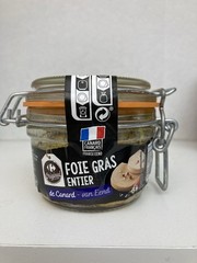 Foie Gras Canard Duck Liver Carrefour France 125g