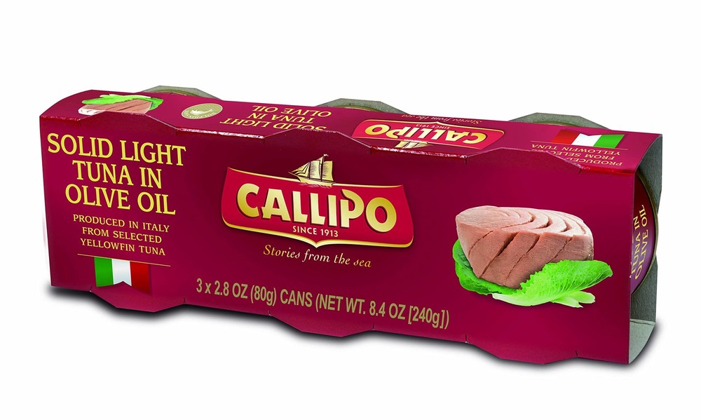 Italian Canned Tuna in Olive Oil Callipo 2.8 Oz Pack of 9