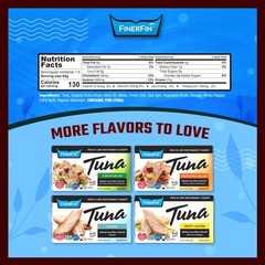 FinerFin Yellowfin Tuna Fillets in Organic Olive Oil | 4.4 Ounce (Pack of 12)