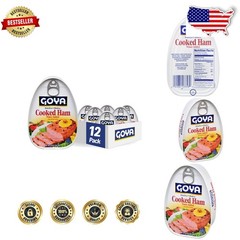 Authentic Latin Cooked Ham 16oz – 12 Pack | Juicy, Tender, Boneless & Skinless