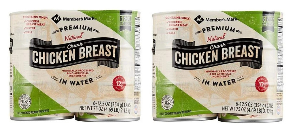 Member’s Mark Premium Chunk Chicken Breast – 6 ct. packs x 2 (12 Total Cans)