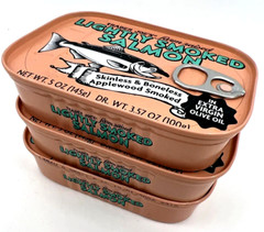 3X Trader Joe’s Light Smoked Salmon 5oz In EVOO Extra Virgin Olive Oil Delicious