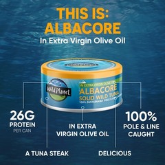 Wild Planet Albacore Tuna in Extra Virgin Olive 5 Ounce (Pack of 12)