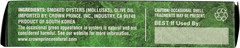Natural Smoked Oysters in Pure Olive Oil, 3 Ounce