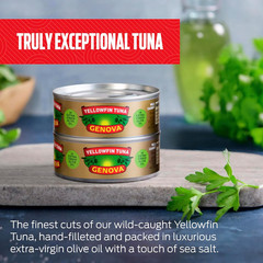 Premium Yellowfin Tuna in Extra Virgin Olive Oil with Sea Salt, 5 Ounce Cans (Pa