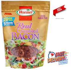 Hormel Premium Real Crumbled Bacon, 20 Oz Pouch 5 pound (pack of 1)