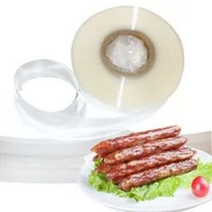 7 Meters Food Grade Casings for Sausage Salami Wide 50mm Shell Inedible Plastic