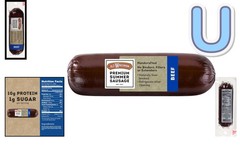 8oz Handcrafted Beef Summer Sausage – Naturally Smoked, Perfect for Charcuterie